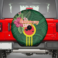 Manu'a Cession Day 120th Anniversary Spare Tire Cover Polynesian Pattern and Hibiscus Flower LT03 - Polynesian Pride