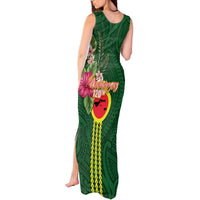 Manu'a Cession Day 120th Anniversary Tank Maxi Dress Polynesian Pattern and Hibiscus Flower LT03 - Polynesian Pride
