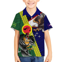 Manu'a Island and American Samoa Hawaiian Shirt Rooster and Eagle Mascot LT03 - Polynesian Pride