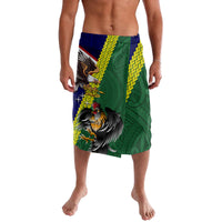 Manu'a Island and American Samoa Lavalava Rooster and Eagle Mascot LT03 Green - Polynesian Pride