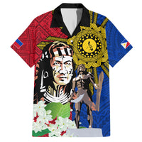 Philippines Lapu-Lapu Hawaiian Shirt Filipino Sun Tattoo With Yakan Pattern LT03 Red - Polynesian Pride
