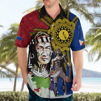 Philippines Lapu-Lapu Hawaiian Shirt Filipino Sun Tattoo With Yakan Pattern LT03 - Polynesian Pride