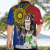 Philippines Lapu-Lapu Hawaiian Shirt Filipino Sun Tattoo With Yakan Pattern LT03 - Polynesian Pride