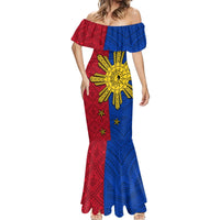 Philippines Sun Batok Tattoo Mermaid Dress Polynesian and Yakan Pattern LT03 - Polynesian Pride