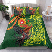 Proud of Manu'a Islands Bedding Set Rooster and Polynesian Art Wing Style LT03 - Polynesian Pride