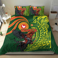 Proud of Manu'a Islands Bedding Set Rooster and Polynesian Art Wing Style LT03 - Polynesian Pride