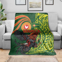 Proud of Manu'a Islands Blanket Rooster and Polynesian Art Wing Style