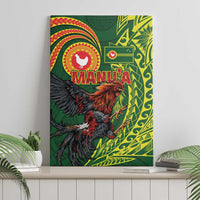 Proud of Manu'a Islands Canvas Wall Art Rooster and Polynesian Art Wing Style LT03 - Polynesian Pride