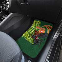 Proud of Manu'a Islands Car Mats Rooster and Polynesian Art Wing Style LT03 - Polynesian Pride