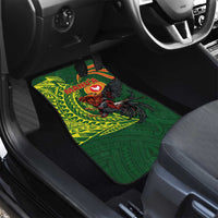 Proud of Manu'a Islands Car Mats Rooster and Polynesian Art Wing Style LT03 - Polynesian Pride