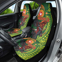 Proud of Manu'a Islands Car Seat Cover Rooster and Polynesian Art Wing Style