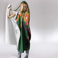 Proud of Manu'a Islands Hooded Blanket Rooster and Polynesian Art Wing Style LT03 - Polynesian Pride
