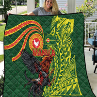 Proud of Manu'a Islands Quilt Rooster and Polynesian Art Wing Style