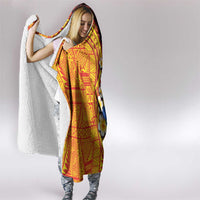 Tonga Culture Hooded Blanket Ngatu Pattern with Plumeria and Hibiscus LT03 - Polynesian Pride