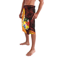 Tonga Culture Lavalava Ngatu Pattern with Plumeria and Hibiscus LT03 - Polynesian Pride