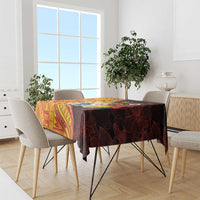 Tonga Culture Tablecloth Ngatu Pattern with Plumeria and Hibiscus LT03 - Polynesian Pride