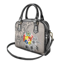 Tonga Culture Shoulder Handbag Ngatu Pattern and Blooming Hibiscus LT03 - Polynesian Pride