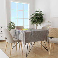 Tonga Culture Tablecloth Ngatu Pattern and Blooming Hibiscus LT03 - Polynesian Pride