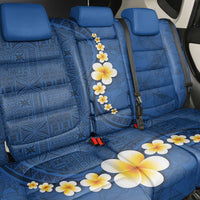 Polynesian Hibiscus and Plumeria with Tapa Pattern Back Car Seat Cover Blue Color LT03 - Polynesian Pride