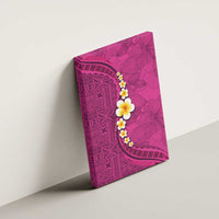 Polynesian Hibiscus and Plumeria with Tapa Pattern Canvas Wall Art Pink Color LT03 - Polynesian Pride