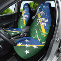Solomon Islands Polynesian Tribal Shark and Crocodile Car Seat Cover