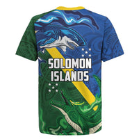 Solomon Islands Polynesian Tribal Shark and Crocodile Rugby Jersey