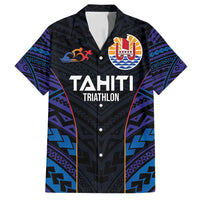 Personalised Tahiti Triathlon Polynesian Pattern Family Matching Tank Maxi Dress and Hawaiian Shirt