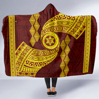 Tonga High School Hooded Blanket Traditional Ngatu and Polynesian Pattern LT03 - Polynesian Pride