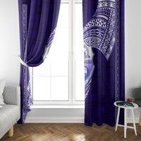 Tonga Tupou High School Window Curtain Traditional Ngatu and Polynesian Pattern LT03 - Polynesian Pride