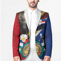 Custom Philippines World Champion Boxing Blazer Eagle-Grunge Design - Polynesian Pride