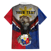 Custom Philippines World Champion Boxing Hawaiian Shirt Eagle-Grunge Design - Polynesian Pride