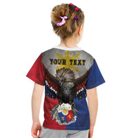 Custom Philippines World Champion Boxing Kid T Shirt Eagle-Grunge Design LT03 - Polynesian Pride