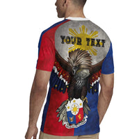 Custom Philippines World Champion Boxing Rugby Jersey Eagle-Grunge Design LT03 - Polynesian Pride
