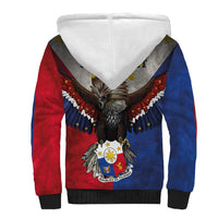 Custom Philippines World Champion Boxing Sherpa Hoodie Eagle-Grunge Design - Polynesian Pride