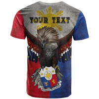 Custom Philippines World Champion Boxing T Shirt Eagle-Grunge Design - Polynesian Pride