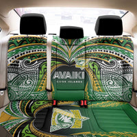 Cook Islands Rugby League Back Car Seat Cover Avaiki Tatau Tribal Motifs Black Color - Polynesian Pride