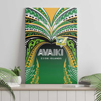 Cook Islands Rugby League Canvas Wall Art Avaiki Tatau Tribal Motifs Black Color - Polynesian Pride