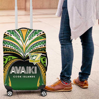 Cook Islands Rugby League Luggage Cover Avaiki Tatau Tribal Motifs Black Color - Polynesian Pride