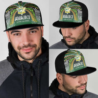 Cook Islands Rugby League Mesh Trucker Cap Avaiki Tatau Tribal Motifs Black Color - Polynesian Pride