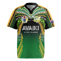 Custom Cook Islands Rugby League Rugby Jersey Avaiki Tatau Tribal Motifs Black Color - Polynesian Pride