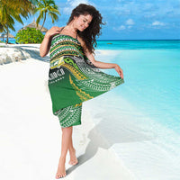 Cook Islands Rugby League Sarong Avaiki Tatau Tribal Motifs Black Color - Polynesian Pride