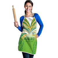Cook Islands Rugby League Apron Avaiki Tatau Tribal Motifs White Color - Polynesian Pride