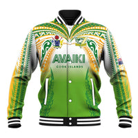 Custom Cook Islands Rugby League Baseball Jacket Avaiki Tatau Tribal Motifs White Color - Polynesian Pride