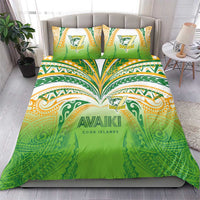 Cook Islands Rugby League Bedding Set Avaiki Tatau Tribal Motifs White Color - Polynesian Pride