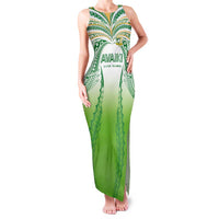 Custom Cook Islands Rugby League Family Matching Tank Maxi Dress and Hawaiian Shirt Avaiki Tatau Tribal Motifs White Color - Polynesian Pride