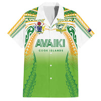 Custom Cook Islands Rugby League Hawaiian Shirt Avaiki Tatau Tribal Motifs White Color - Polynesian Pride