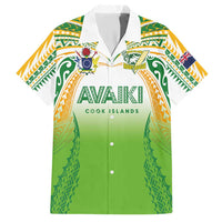 Custom Cook Islands Rugby League Hawaiian Shirt Avaiki Tatau Tribal Motifs White Color - Polynesian Pride