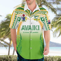 Custom Cook Islands Rugby League Hawaiian Shirt Avaiki Tatau Tribal Motifs White Color - Polynesian Pride