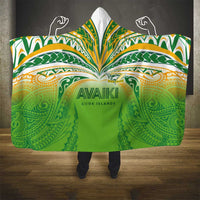 Cook Islands Rugby League Hooded Blanket Avaiki Tatau Tribal Motifs White Color - Polynesian Pride