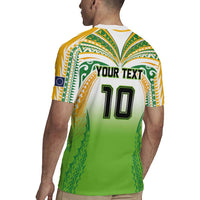 Custom Cook Islands Rugby League Rugby Jersey Avaiki Tatau Tribal Motifs White Color - Polynesian Pride